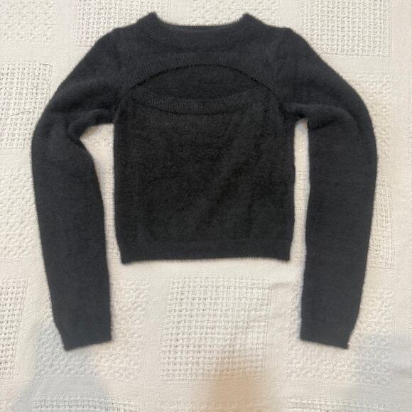 Goodnight Macaroon medium cutout fuzzy sweater top SP 2932 - Picture 10 of 10